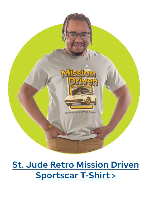 St. Jude Retro Mission Driven Sportscar T-Shirt